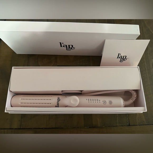 L'ange Le Duo 360 Airflow 2-in-1 Styler, Standard Blush hair curler straightener - Picture 1 of 6